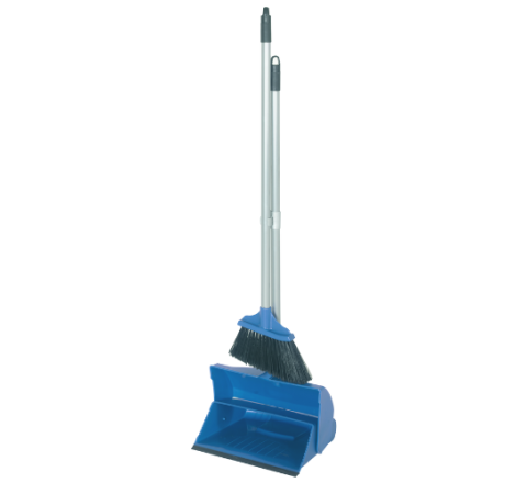 Blue Lobby Dust Pan and Brush Set