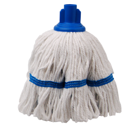 Blue Washable Socket Mop with String Band