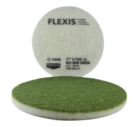 Green KGS Flexis Ferrzon+ Diamond Floor Pad