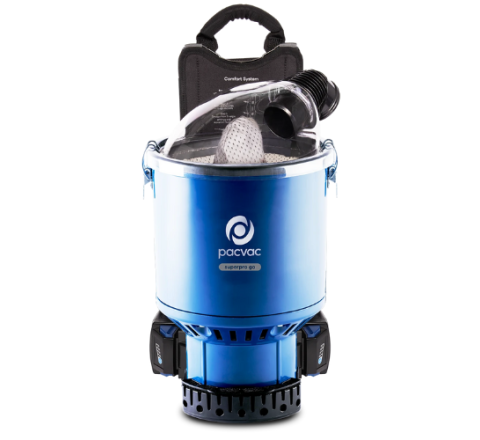 PacVac Superpro Go Backpack Vacuum (Battery)