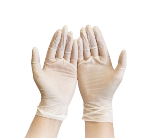 Buy Premium Powder Free Clear Vinyl Gloves -Large 