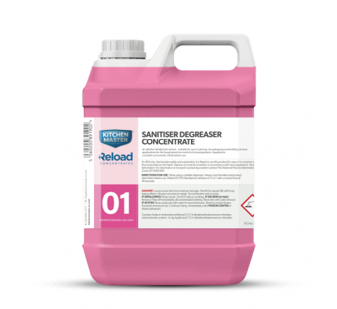 Kitchenmaster Reload No 1 Sanitizer Degreaser Concentrate