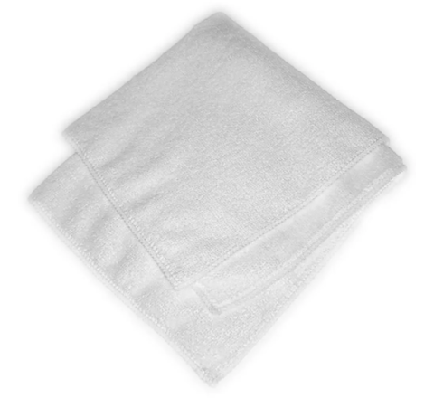 White Microfibre Cloths