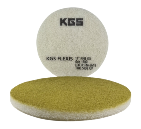 Yellow KGS Flexis Ferrzon+ Diamond Floor Pad