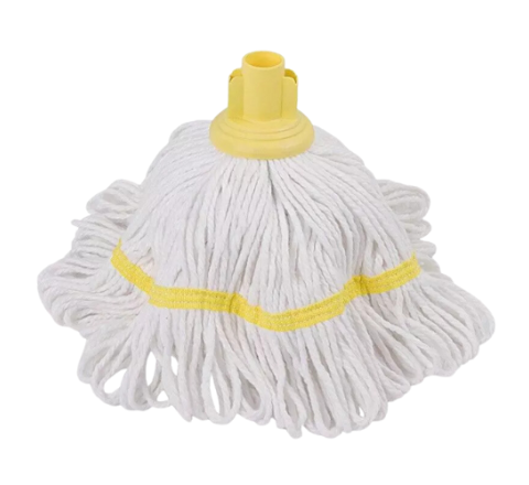 Washable Socket Mop With String Band Yellow 